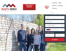 Tablet Screenshot of maps-immo.fr